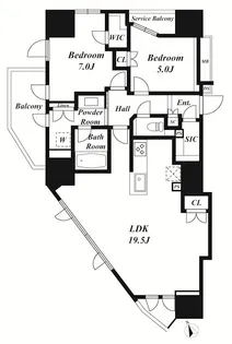 東京都渋谷区東3【マンション】の間取り