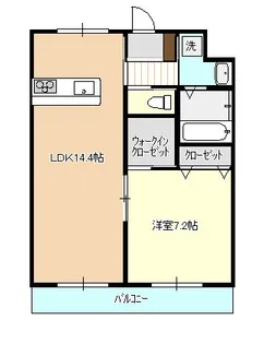 グローリー小船越II【2階】の間取り