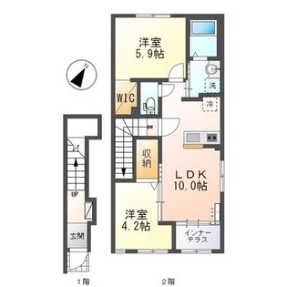サンルミエール(SunLumiere)【2階】の間取り