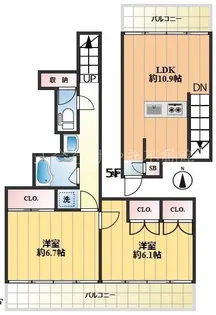 蓮根マンション【3階】の間取り