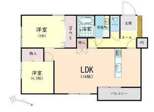 カッパビル【2階】の間取り