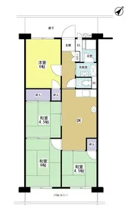 東カンマンション【9階】の間取り