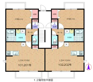 チャオ【2階】の間取り