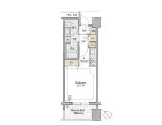 シャレール広尾 1号棟【5階】の間取り