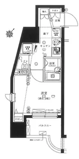 クレイシア旗の台【6階】の間取り