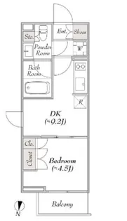 ルミーク本町イースト【2階】の間取り