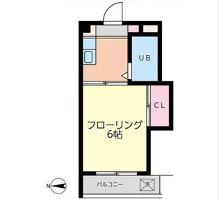 コーポシルビア5【4階】の間取り