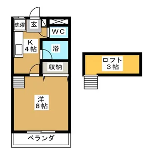 NEW-T・ヴィラ【2階】の間取り