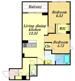 アイル ルイーズ【2階】の間取り