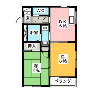 第2ハイツ小池【2階】の間取り