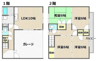 岡山県岡山市北区今4【一戸建】の間取り