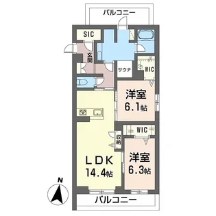 ウェルビー【2階】の間取り