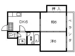 山下ハイツ【3階】の間取り