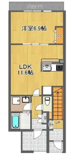 カーサ マグノリア【1階】の間取り