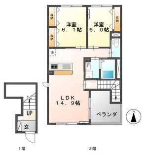 ディモア コート【2階】の間取り