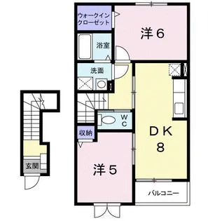 新潟県小千谷市大字稗生【アパート】の間取り