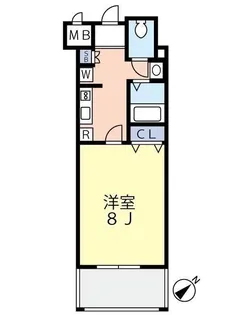 グランヴァンウエストヴィル町田【6階】の間取り