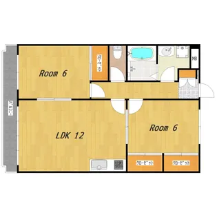 2LDKの間取り画像