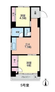飛鳥ビル【4階】の間取り