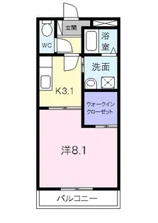 メゾンティアラ【1階】の間取り
