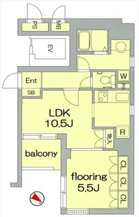 グランヴァン水天宮II【4階】の間取り