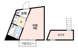 アヴァンセ宿河原【2階】の間取り
