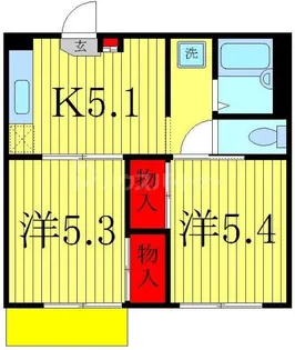 エステート新松戸【3階】の間取り