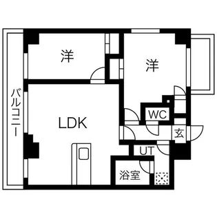 サザンクレスト堺東【9階】の間取り