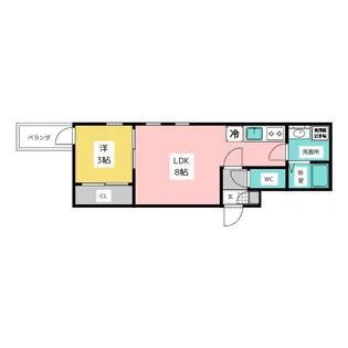 シェリム新瑞橋サウス【2階】の間取り