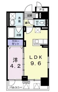 ステージ グラシア【6階】の間取り