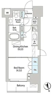 東京都中央区日本橋馬喰町2【マンション】の間取り