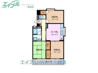 Bright Plaza B棟【3階】の間取り