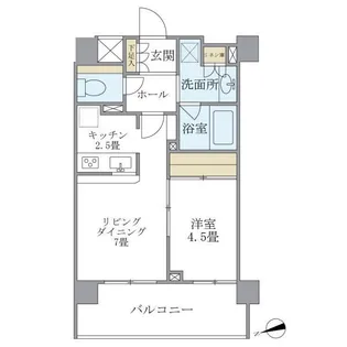 プレミアコンフォート西荻窪【2階】の間取り