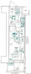 デュオステージ藤沢【10階】の間取り