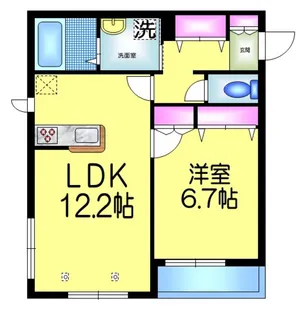 プチメゾン ケイ【2階】の間取り