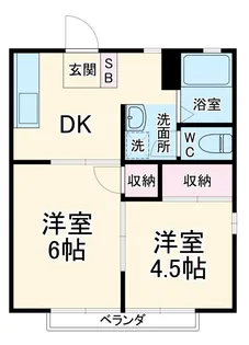 グリーンヴィラ旭【2階】の間取り