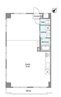PATH中目黒due【6階】の間取り