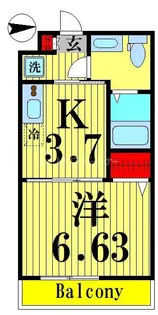 アーバンパーク六町【5階】の間取り