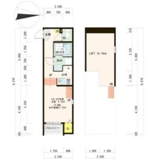 ハーモニーテラス長町VI【1階】の間取り
