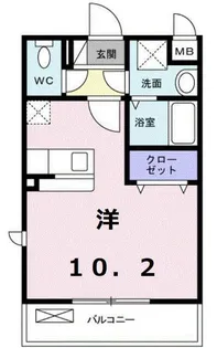 リバーパークK【2階】の間取り