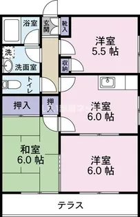 メゾンオルフェウス【1階】の間取り