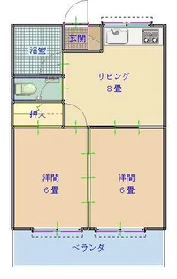 ガーデンホワイトシャトー【4階】の間取り
