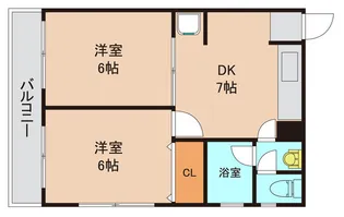 ヴィラージュ南行徳【2階】の間取り
