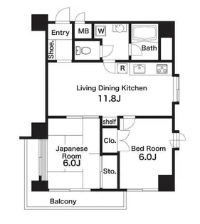 東京都北区浮間3【マンション】の間取り