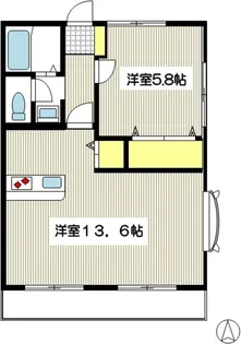 ソレイユC【1階】の間取り