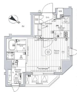 メイクスアート三ノ輪II【2階】の間取り