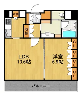 神奈川県横浜市港北区綱島東1【マンション】の間取り