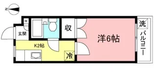 サンライズ須崎【1階】の間取り