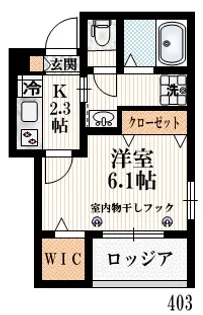 ヘーベルリベルタ千駄ヶ谷【4階】の間取り