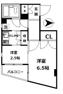 櫻井フラット【4階】の間取り